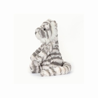 Jellycat Bashful Snow Tiger Australia | 069374KYF